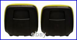 John Deere Pair (2) Yellow Vinyl Seats fits Diesel Gator With Serial # 2298 & UP