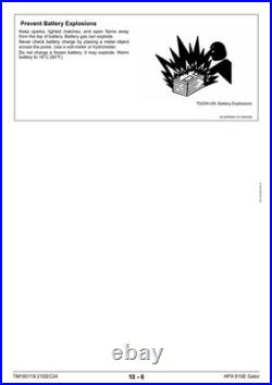 John Deere TM160119 HPX 815E Gator utility vehicle technical manual