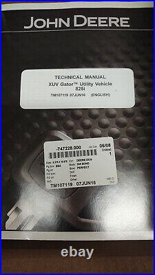 John Deere Technical Manual XUV Gator Utility Vehicle 825i P/N TM107199