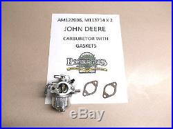 John Deere carb kit with gaskets 4X2 6X4 Worksite Gators AM122006 M113714 X 2