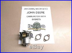 John Deere carb kit with gaskets 4X2 6X4 Worksite Gators AM122006 M113714 X 2