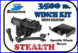 KFI 3500 lb. Stealth Winch Mount Kit'18-'22 John Deere Gator XUV 825M 855M S4