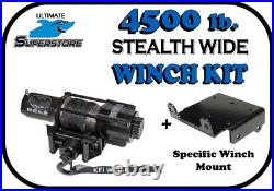KFI 4500 lb. STEALTH WIDE Winch Kit'11-'21 JOHN DEERE GATOR 625i/925i/855D/825