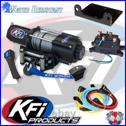 KFI Winch Kit 4500 lb Wide For John Deere Gator XUV 835M ALL (Steel Cable)