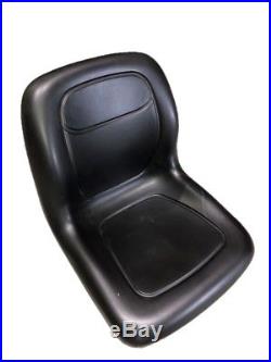 Milsco XB180 Black Seat Fits John Deere Gators & Mowers, Toro No Drain Hole