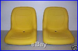 PAIR of HIGH BACK SEATS JOHN DEERE GATORS, HPX 4X4, 4X2,6X4, XUV 850D, TX, TH #JR