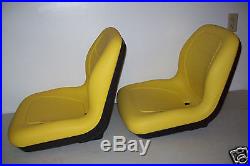 PAIR of HIGH BACK SEATS JOHN DEERE GATORS, HPX 4X4, 4X2,6X4, XUV 850D, TX, TH #JR