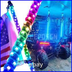 thumbnail image 2 of 1PC 1FT Fat Whip Lights With Brake Light Function,LED Whip Lights For UTV ATV Whip 2 of 10