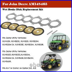 Replacement for John Deere Gator Utility XUV AM148465 Wet Park Brake Disk Kit