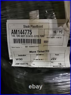Set (2) 22.5x10.00-8 Front Wheel Tire Assembly John Deere Gator AM143568 M118820 Set (2) 22.5x10.00-8 Front Wheel Tire Assembly John Deere Gator AM143568 M118820