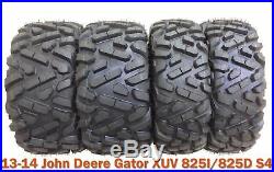 Set 4 ATV Tires 26x9-12 & 26x11-12 for 13-14 John Deere Gator XUV 825I/825D S4