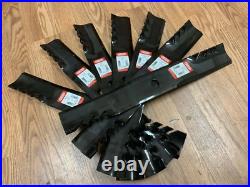 Set/7 G5 Gator mulching mower blades for John Deere 1600 WAM replaces TCU51118