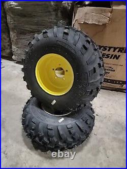 Set Of (2) 24X9.50-10 John Deere Gator Wheels & Tires 5 Lug 4 Ply AM136140