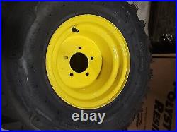 Set Of (2) 24X9.50-10 John Deere Gator Wheels & Tires 5 Lug 4 Ply AM136140