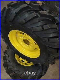 Set Of (2) 26X9.00-12 John Deere Gator Wheels & Tires Ancla M/T