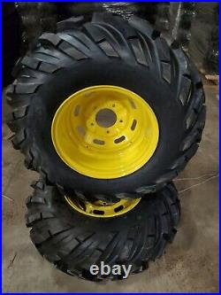 Set Of (2) 26X9.00-12 John Deere Gator Wheels & Tires Ancla M/T