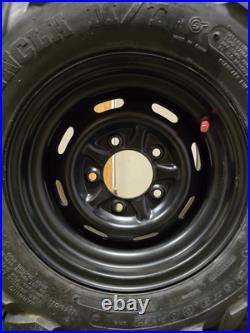 Set Of (4) 26X11-12 RUN-FLAT John Deere Gator Wheels & Tires 26X9.00-12