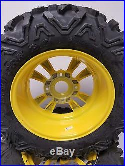 Set of (2) OEM 26X8.00-14 John Deere Gator RSX 850I 4 Lug Wheels And Tires