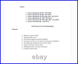 SuperATV Power Steering For John Deere Gator 835M 2012+ SuperATV Power Steering For John Deere Gator 835M 2012+
