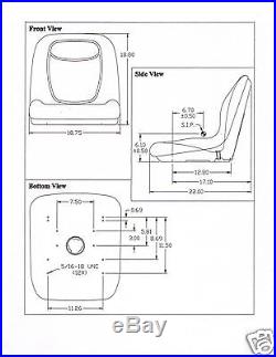 TWO (2) YELLOW SEATS for JOHN DEERE GATORS, HPX, 4X4,4X2,6X4, XUV 850D, TX, TH, JD #JR