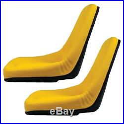 Two Yellow Michigan Seats Made to Fit John Deere Gator Lawn Tractor
