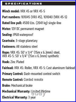 Warn Vrx 4500 Utv Winch Kit For All Models John Deere Gator Xuv 865r