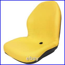 Yellow Vinyl High Back Seat for John Deere Gator X300 X500 4000 Series