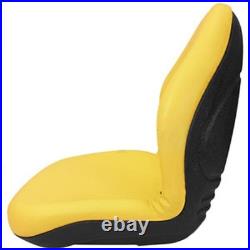 Yellow Vinyl High Back Seat for John Deere Gator X300 X500 4000 Series